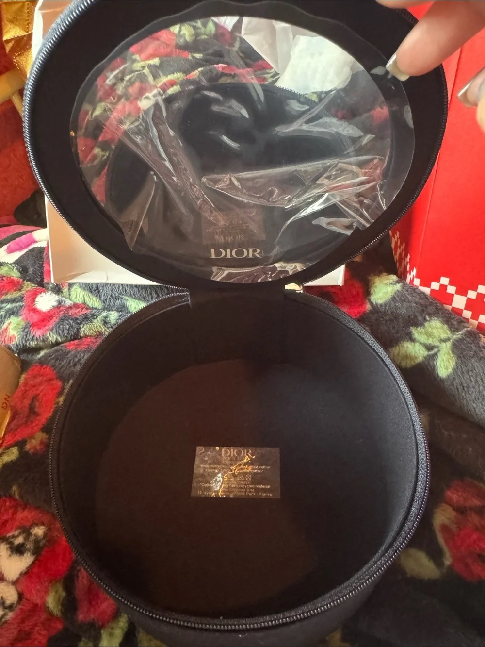 Dior Navy Vanity Case With Mirror